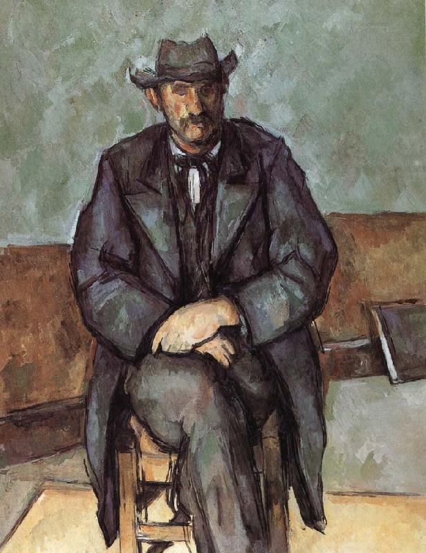 Paul Cezanne farmers sitting Germany oil painting art